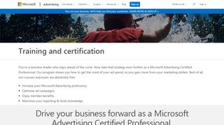 
                            1. Become a Bing Ads accredited professional - Bing Ads