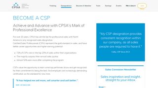 
                            8. Become A CSP - Canadian Professional Sales Association
