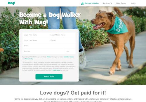 
                            11. Become a Dog Walker on Wag!
