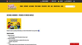 
                            13. Become a Member - Friends of Bricks World