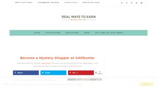 
                            7. Become a Mystery Shopper at GAPbuster - Real Ways to Earn