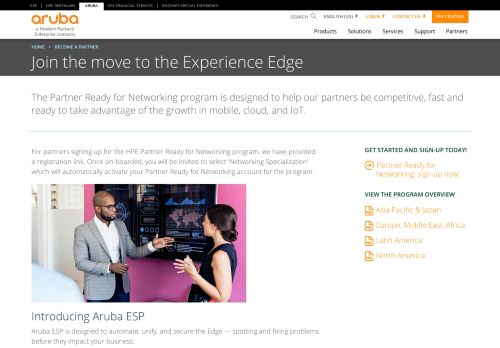 
                            7. Become a partner - Aruba Networks