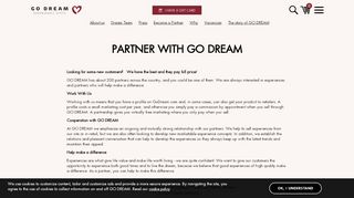 
                            6. Become a Partner | GO DREAM experience gifts - GoDream.com
