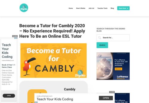 
                            12. Become a Tutor for Cambly - No Experience Required! Apply Here ...