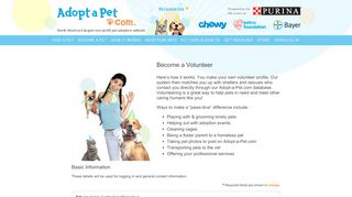 
                            13. Become a Volunteer - Adopt-a-Pet.com Volunteers
