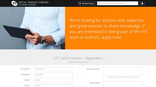 
                            13. Become a VTC Author today! - Virtual Training Company