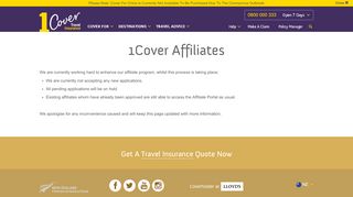 
                            4. Become An Affiliate - 1Cover Travel Insurance
