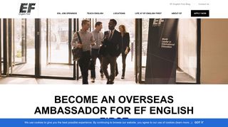 
                            9. Become an Ambassador (Now hiring new ambassadors) | EF English ...
