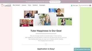 
                            3. Become an online tutor | Cafetalk