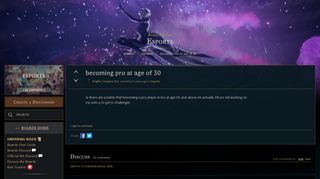 
                            6. becoming pro at age of 30 - Boards - League of Legends