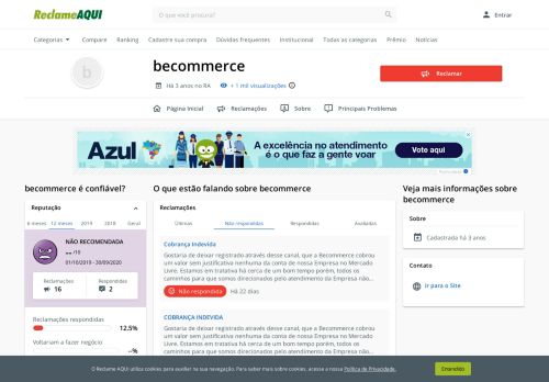 
                            6. becommerce - Reclame Aqui