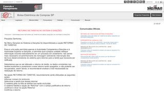 
                            8. BEC/SP Bolsa Eletrônica de Compras - Notícias da BEC/SP