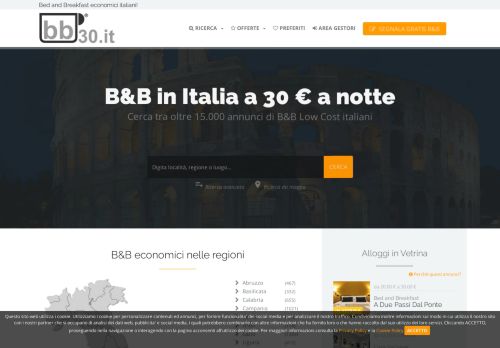 
                            9. Bed and Breakfast economici Italiani, dormire in Italia a 30 € a notte