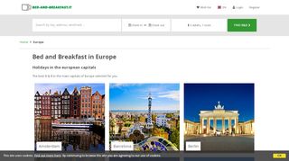 
                            10. Bed and Breakfast Europe