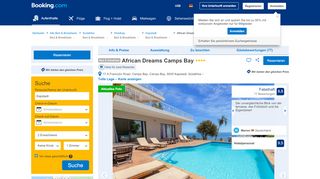 
                            7. Bed & Breakfast African Dreams Camps Bay (Südafrika Kapstadt ...