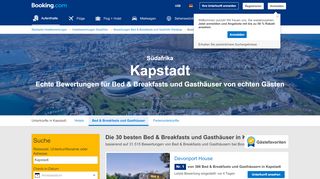 
                            3. Bed & Breakfasts und Gasthäuser in Kapstadt - Booking.com