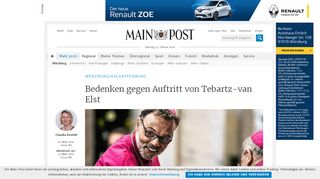 
                            7. Bedenken gegen Auftritt von Tebartz-van Elst - Main-Post
