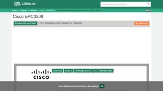 
                            9. Bedienungsanleitung Cisco EPC3208 (Seite 1 von 74) (Deutsch)