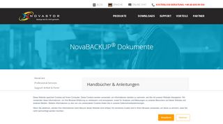 
                            7. Bedienungsanleitung - Support - NovaBACKUP - Novastor NovaBackup
