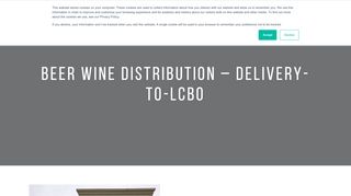 
                            11. Beer Wine Distribution - Delivery-to-LCBO | TNG | Experts in CPG ...
