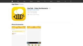 
                            11. BeeTalk - Video the Moments on the App Store - iTunes ...