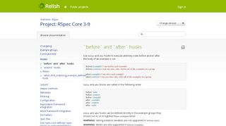 
                            5. before and after hooks - Hooks - RSpec Core - RSpec - Relish