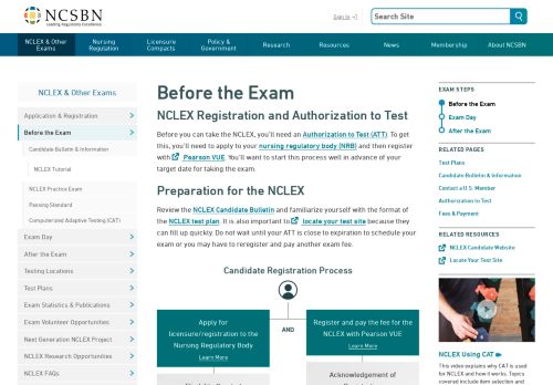 
                            5. Before the Exam | NCSBN