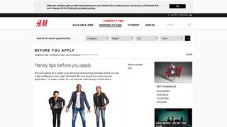 
                            11. Before you apply - Working at H&M