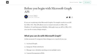 
                            13. Before you begin with Microsoft Graph API – Fiqri Ismail – Medium