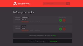 
                            11. befunky.com logins - BugMeNot