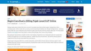 
                            3. Begini Cara Buat e-Billing Pajak Lewat DJP Online - Cermati