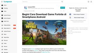 
                            5. Begini Cara Download Game Fortnite di Smartphone Android ...