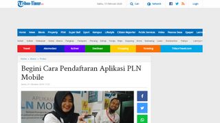 
                            11. Begini Cara Pendaftaran Aplikasi PLN Mobile - Tribun Timur