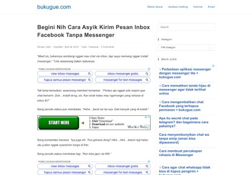 
                            10. Begini Nih Cara Asyik Kirim Pesan Inbox Facebook Tanpa Messenger