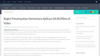 
                            10. Begini Penampakan Sementara Aplikasi SIA BUMDes di Video ...