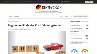 
                            11. Beginn und Ende der Kraftfahrzeugsteuer | Deutschland einfach ...