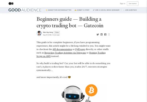
                            12. Beginners guide — Building a crypto trading bot — Gatecoin
