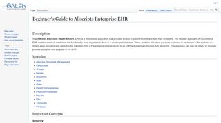 
                            8. Beginner's Guide to Allscripts Enterprise EHR - Galen Healthcare ...