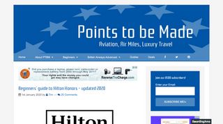 
                            9. Beginners' Guide to Hilton Honors - Updated January 2019