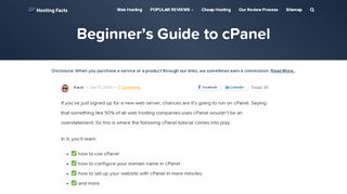 
                            12. Beginner's Guide/Tutorial to cPanel (2018) - HostingFacts.com