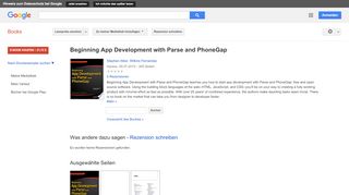 
                            10. Beginning App Development with Parse and PhoneGap - Google Books-Ergebnisseite