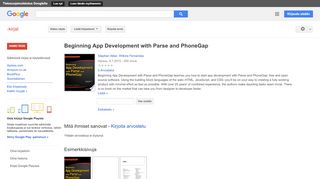 
                            7. Beginning App Development with Parse and PhoneGap - Google-teoshaun tulos