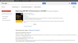 
                            9. Beginning ASP.NET 2.0 E-Commerce in C# 2005: From Novice to Professional