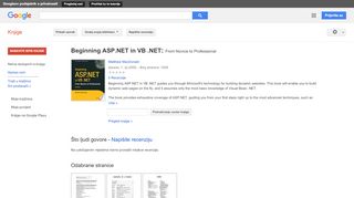 
                            11. Beginning ASP.NET in VB .NET: From Novice to Professional - Rezultati Google Books
