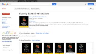 
                            5. Beginning BlackBerry 7 Development