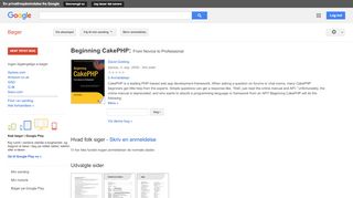 
                            9. Beginning CakePHP: From Novice to Professional