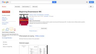 
                            10. Beginning Dreamweaver MX - Google Books Result