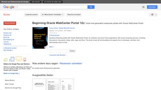 
                            3. Beginning Oracle WebCenter Portal 12c: Build next-generation ...
