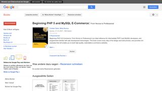 
                            4. Beginning PHP 5 and MySQL E-Commerce: From Novice to Professional