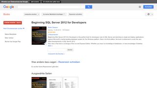 
                            9. Beginning SQL Server 2012 for Developers